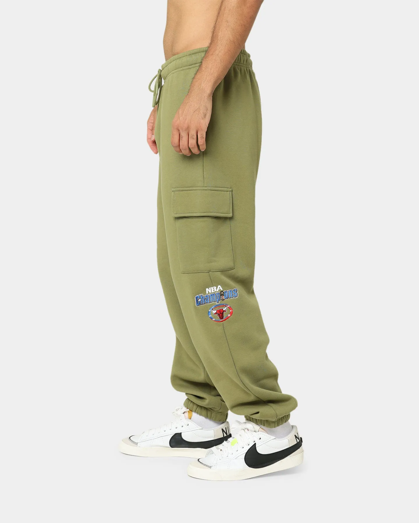 Mitchell & Ness Chicago Bulls Cargo Fleece Sweat Pants Olive