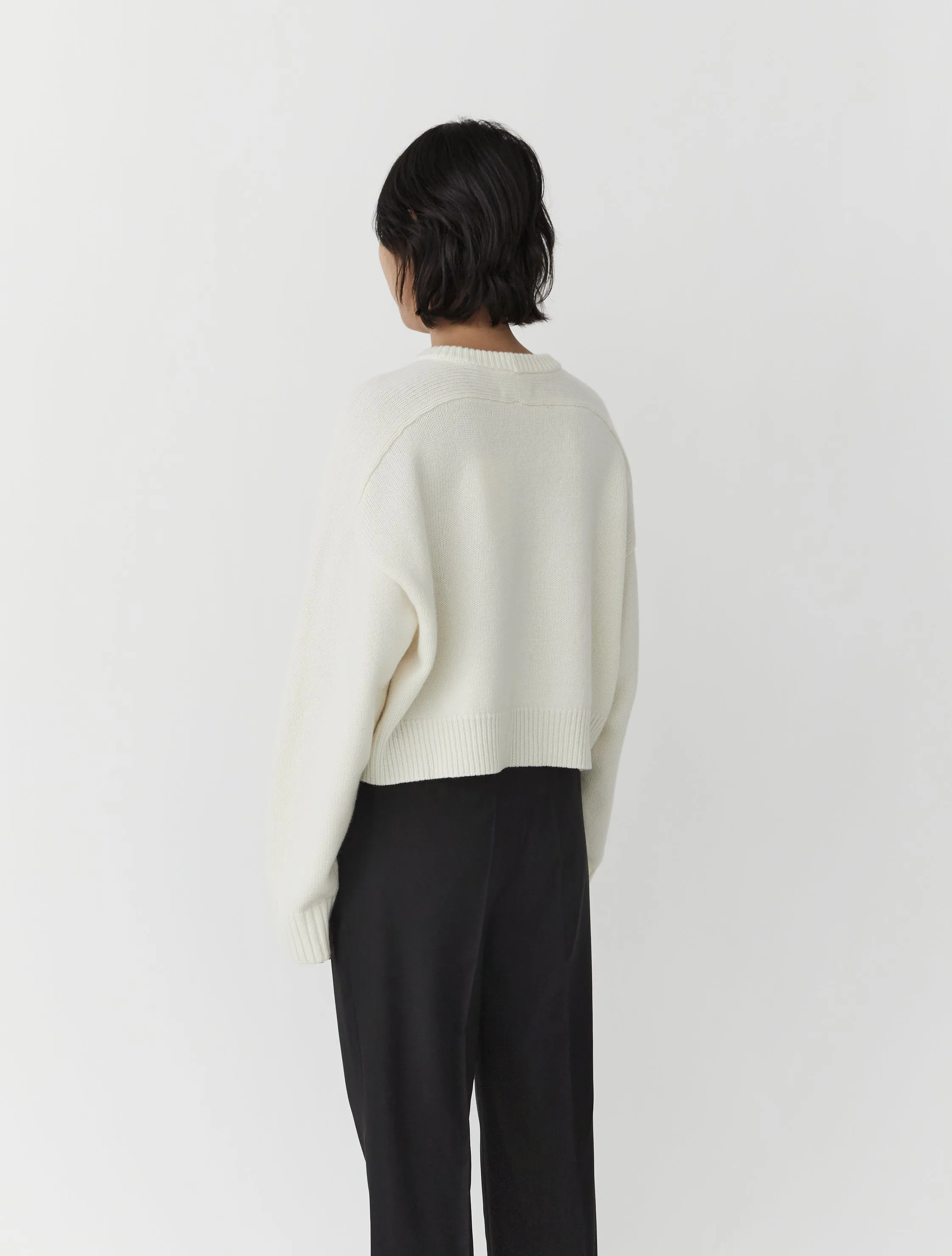 New Bruzzi Wool & Cashmere Sweater — Ivory