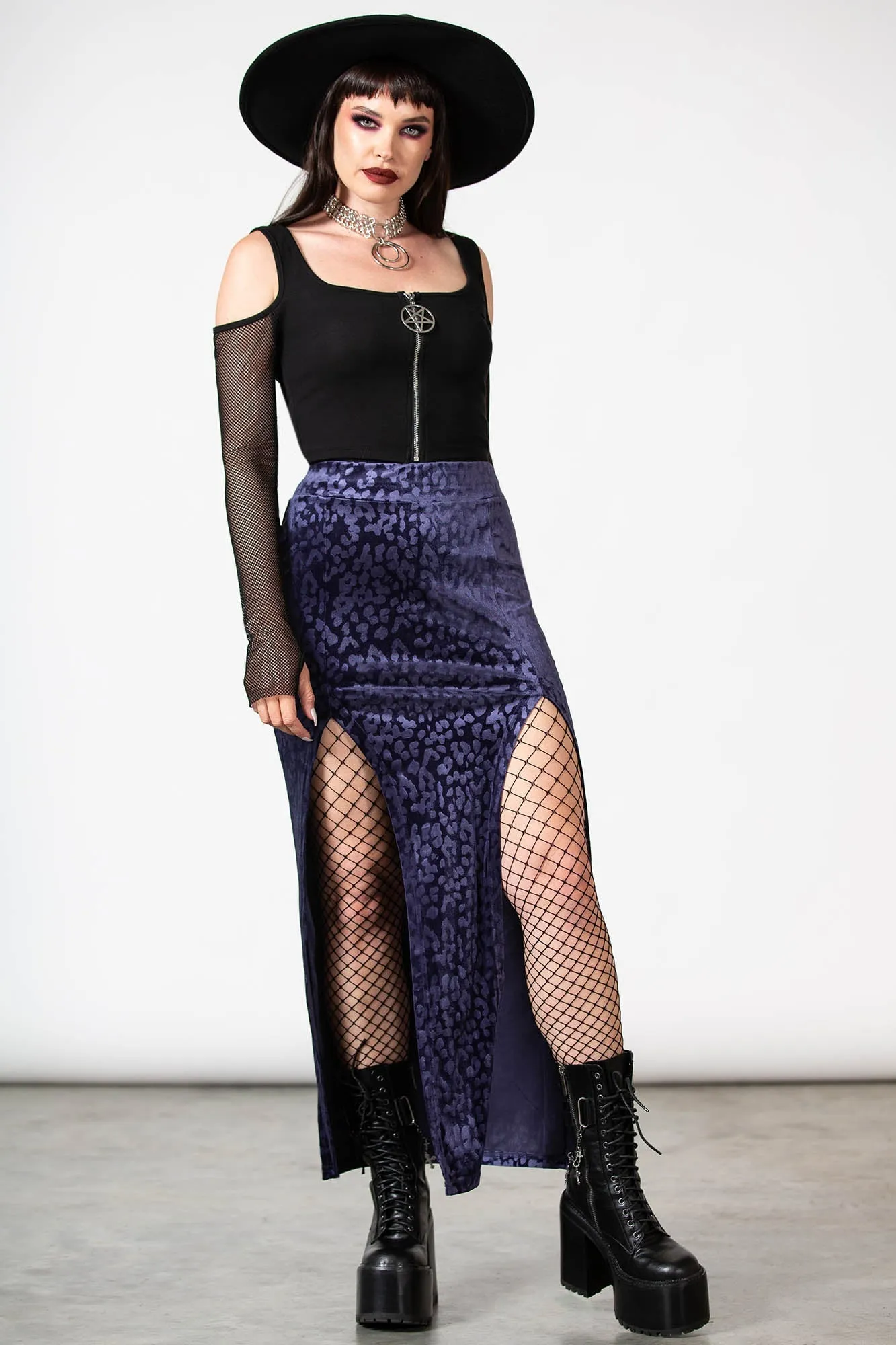 Nine Lives Skirt [PLUM]