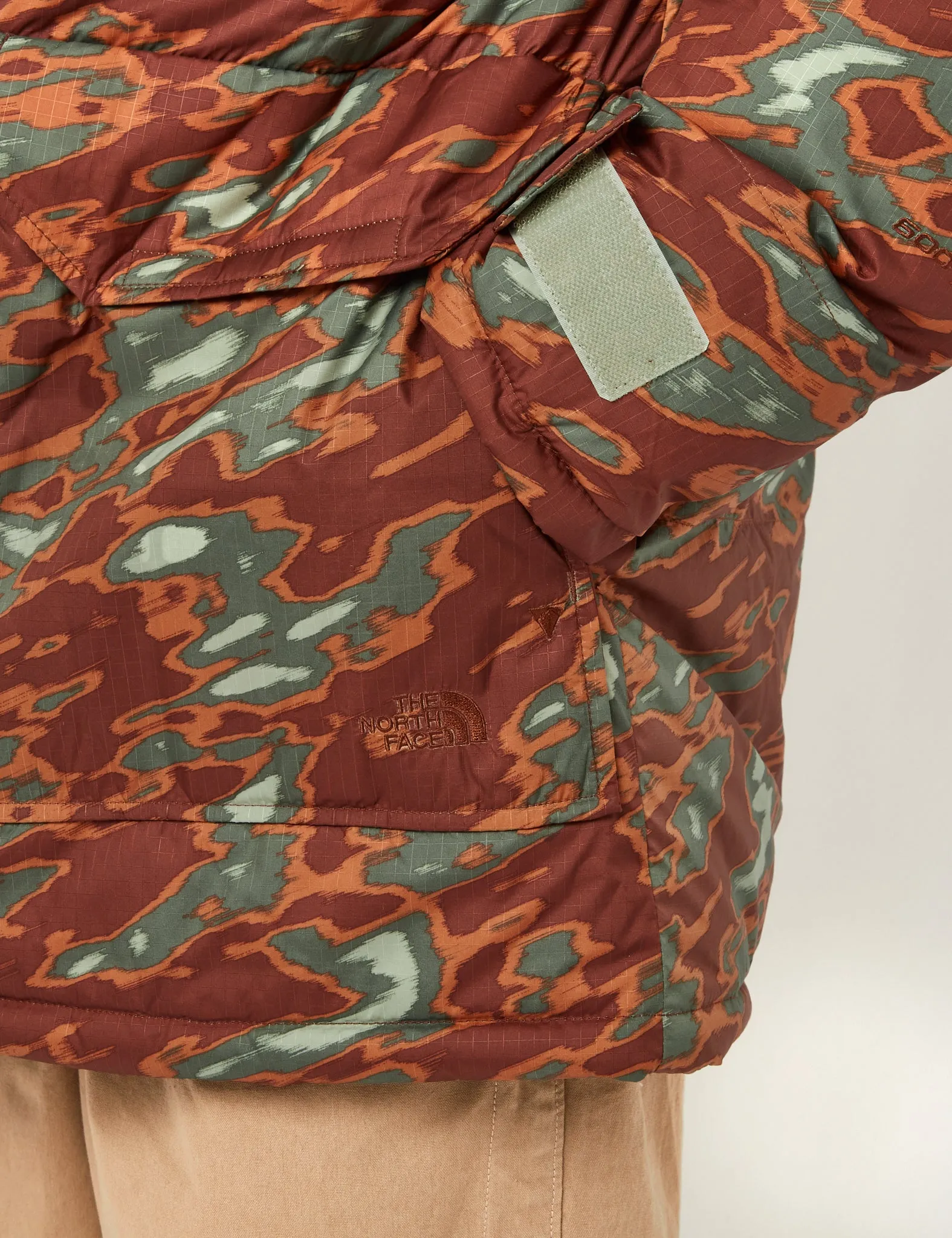 North Face 77 Brooks Range Parka Jacket (Glacier Print) - Dark Oak Camo