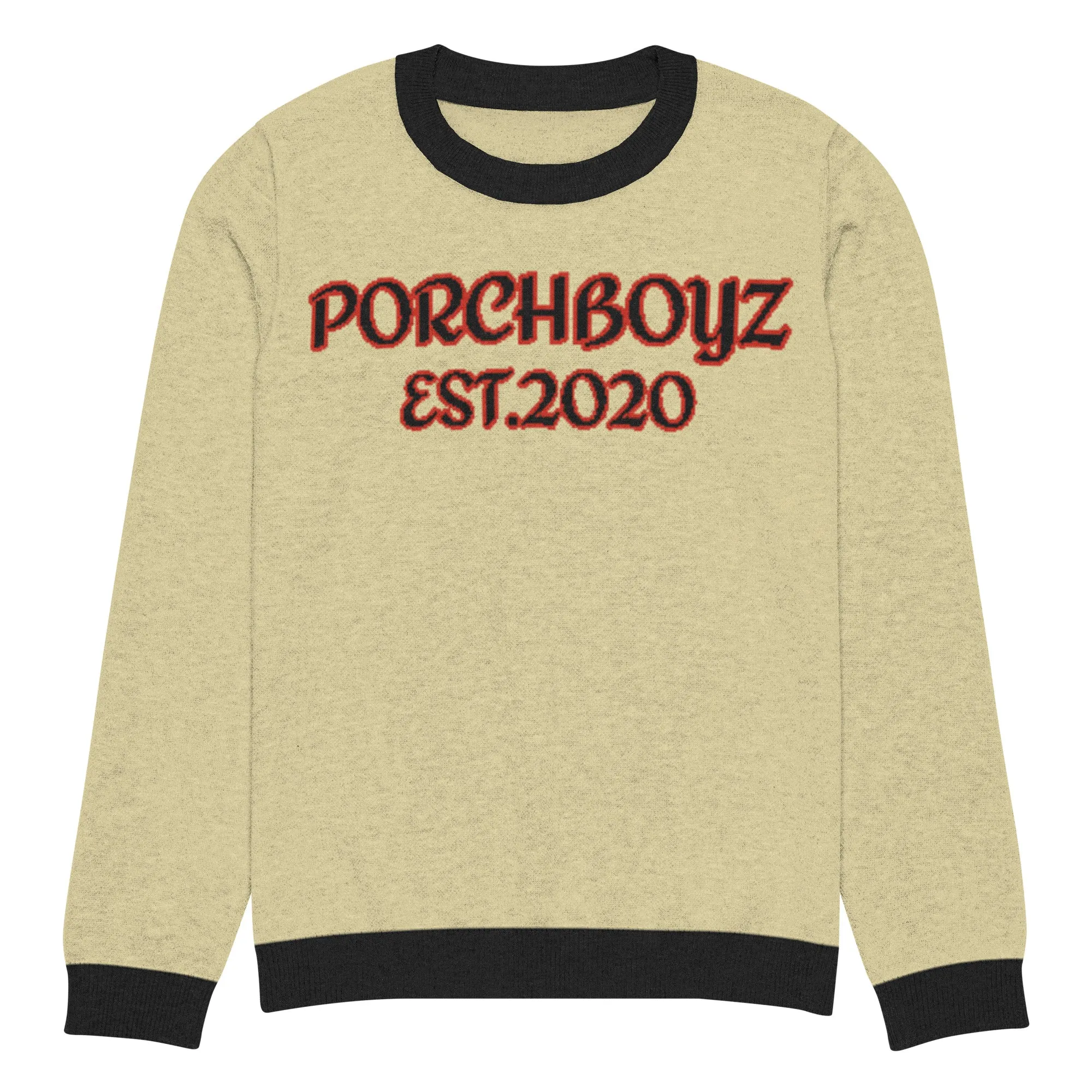 PorchBoyz Knitted crew neck sweater