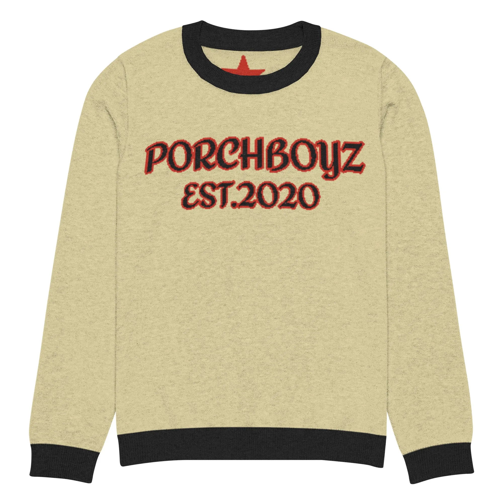 PorchBoyz Knitted crew neck sweater