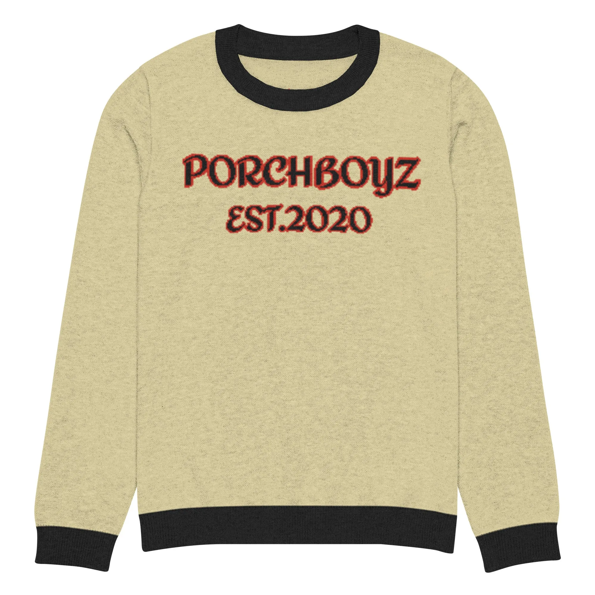 PorchBoyz Knitted crew neck sweater