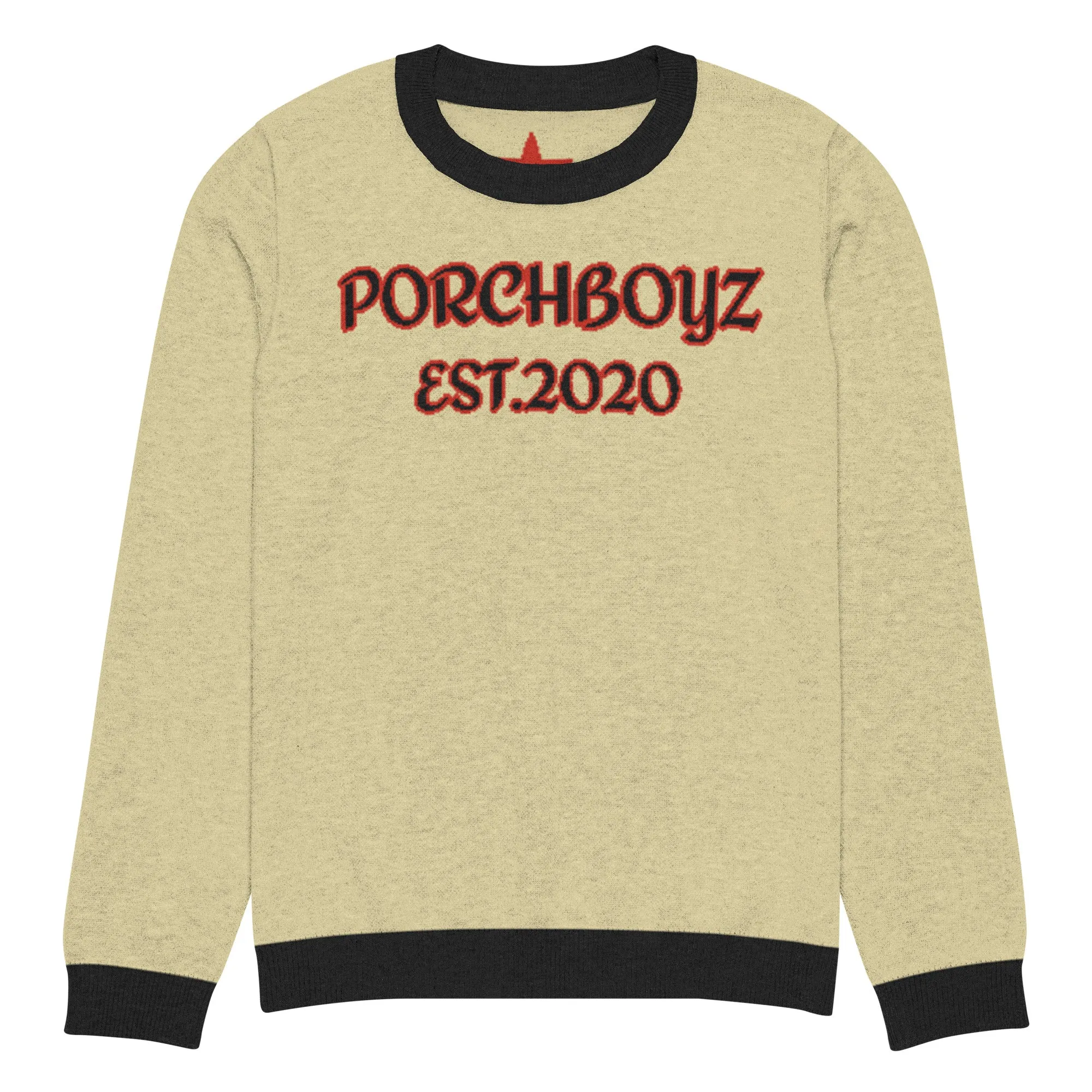 PorchBoyz Knitted crew neck sweater