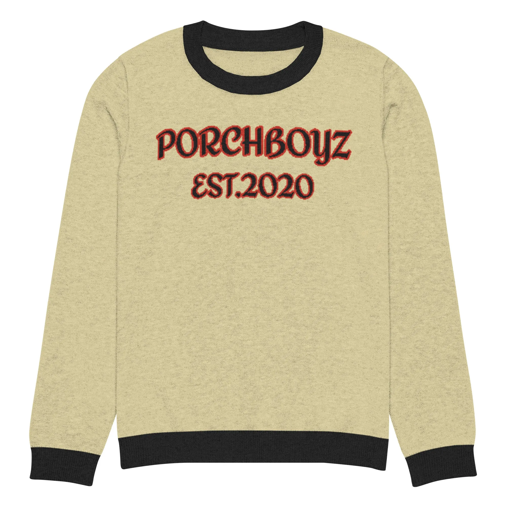 PorchBoyz Knitted crew neck sweater