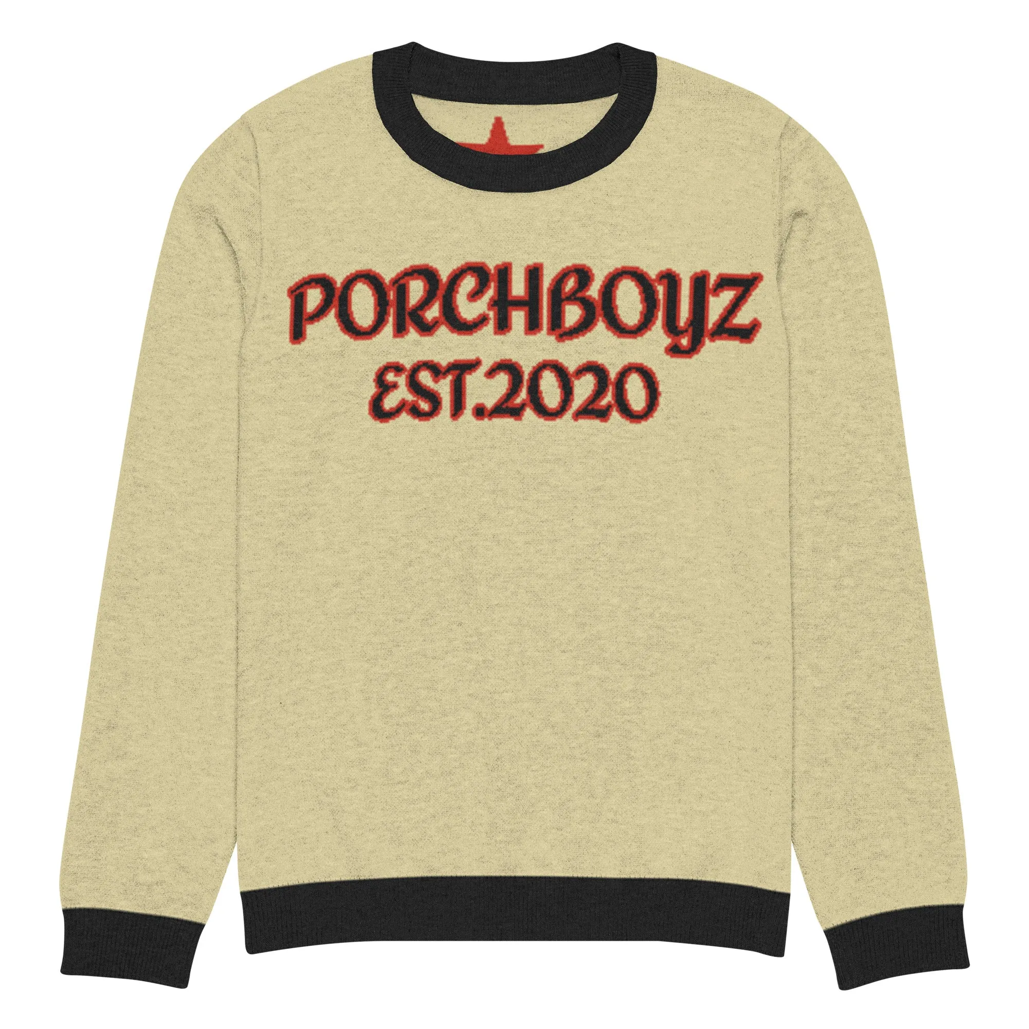 PorchBoyz Knitted crew neck sweater