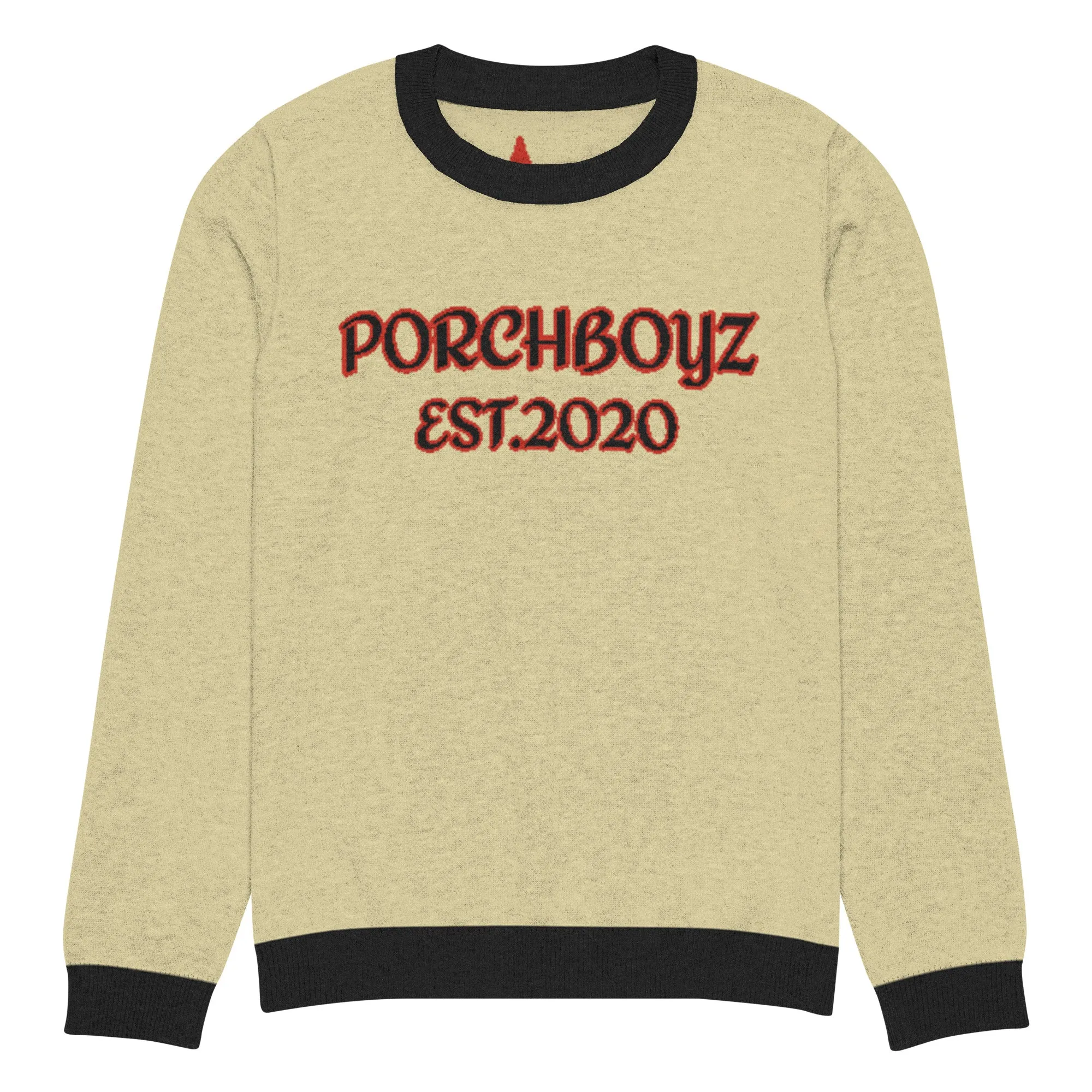 PorchBoyz Knitted crew neck sweater