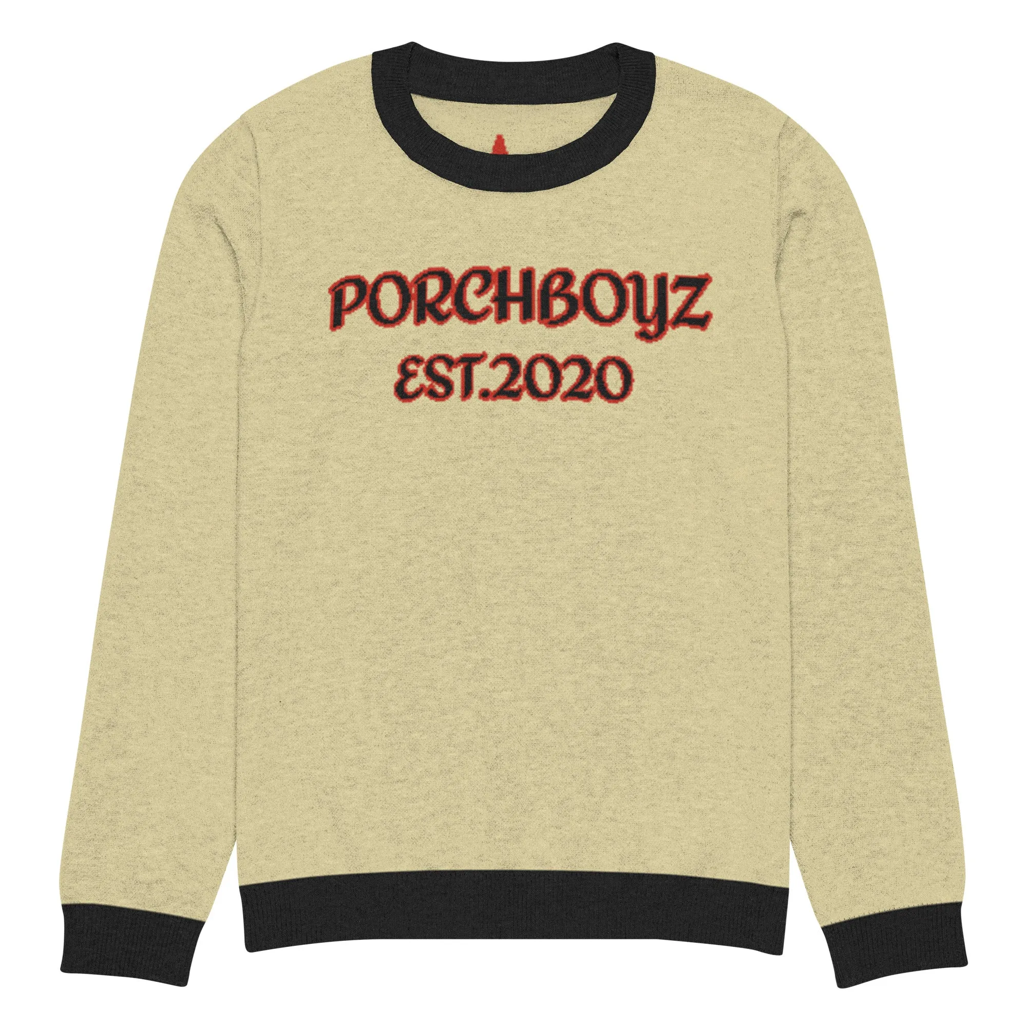 PorchBoyz Knitted crew neck sweater