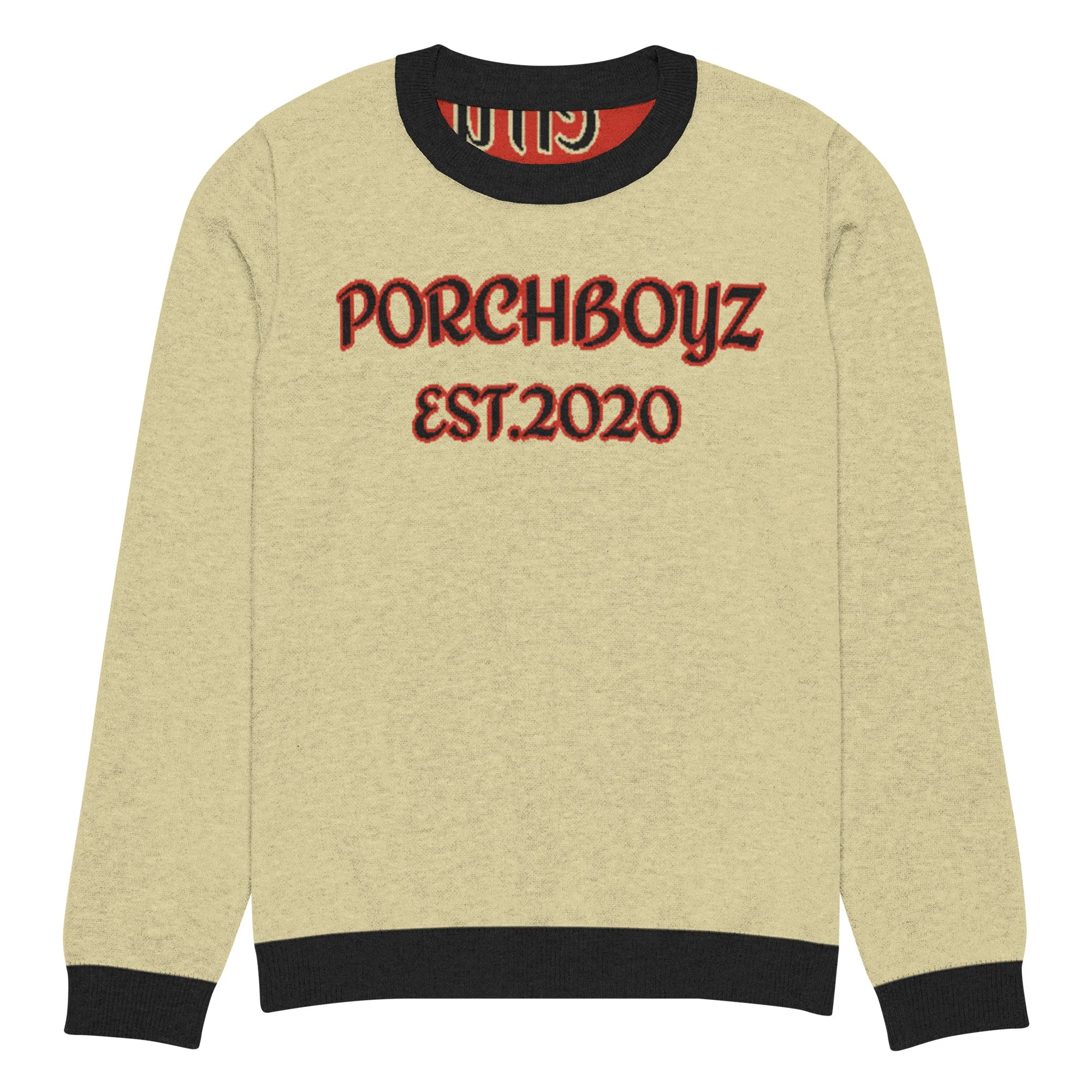 PorchBoyz Knitted crew neck sweater