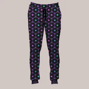 Psychedelic Joggers (UV/RGB, Eco-Friendly, Unisex, Fleece-Lined) | STAR MAP