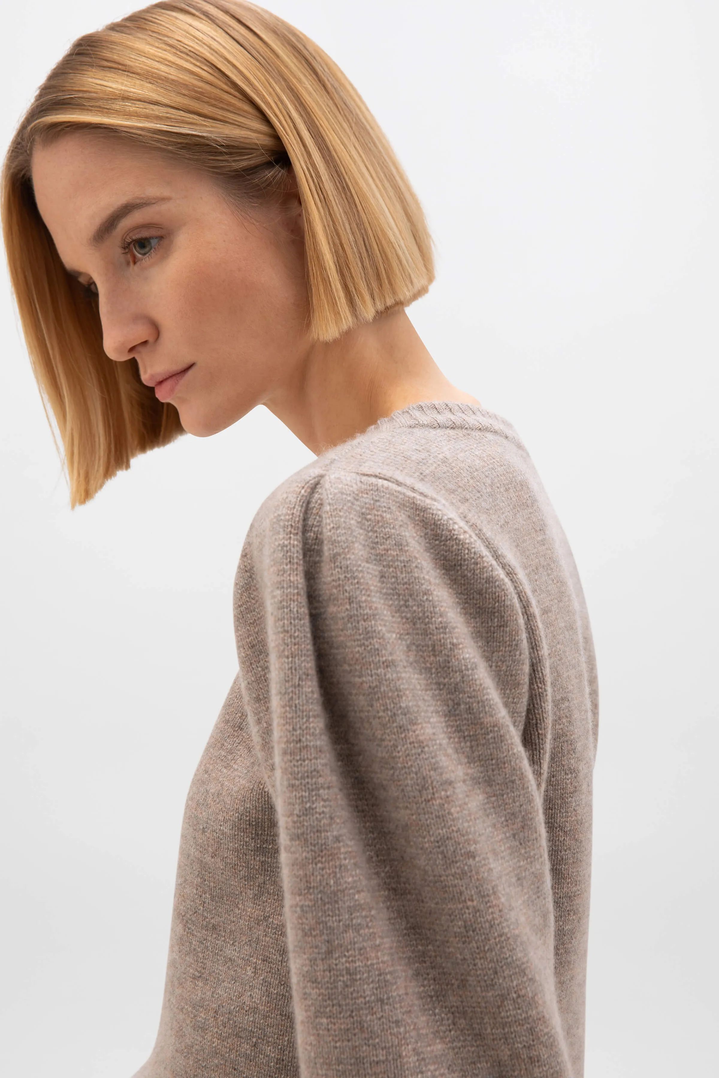 Puff Sleeve Cashmere Jumper