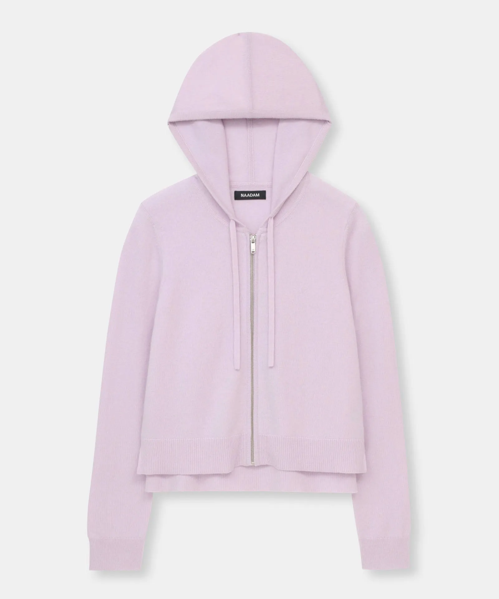 Signature Cashmere Cropped Zip Up Hoodie