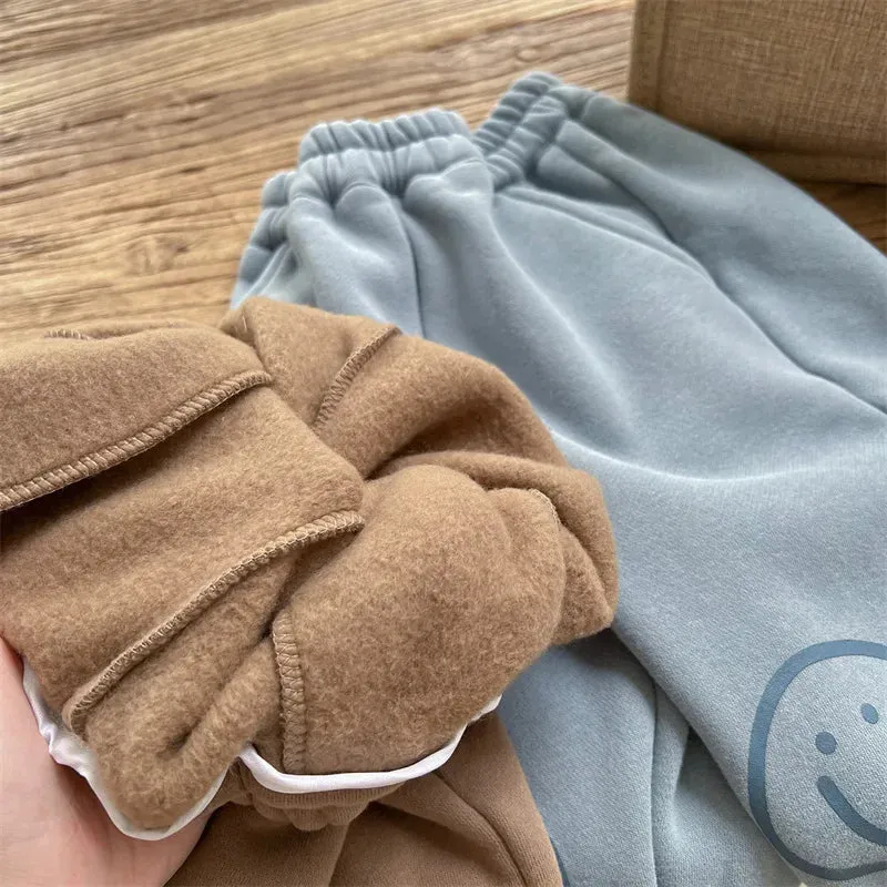 Smiley Face Fleece-Lined Pants