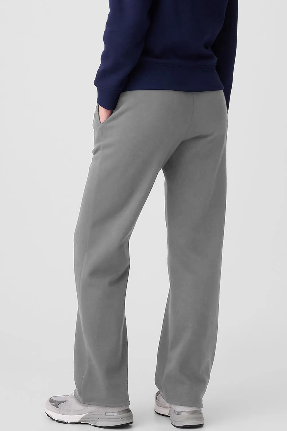 Solid Fleece Lined Pocketed Pants