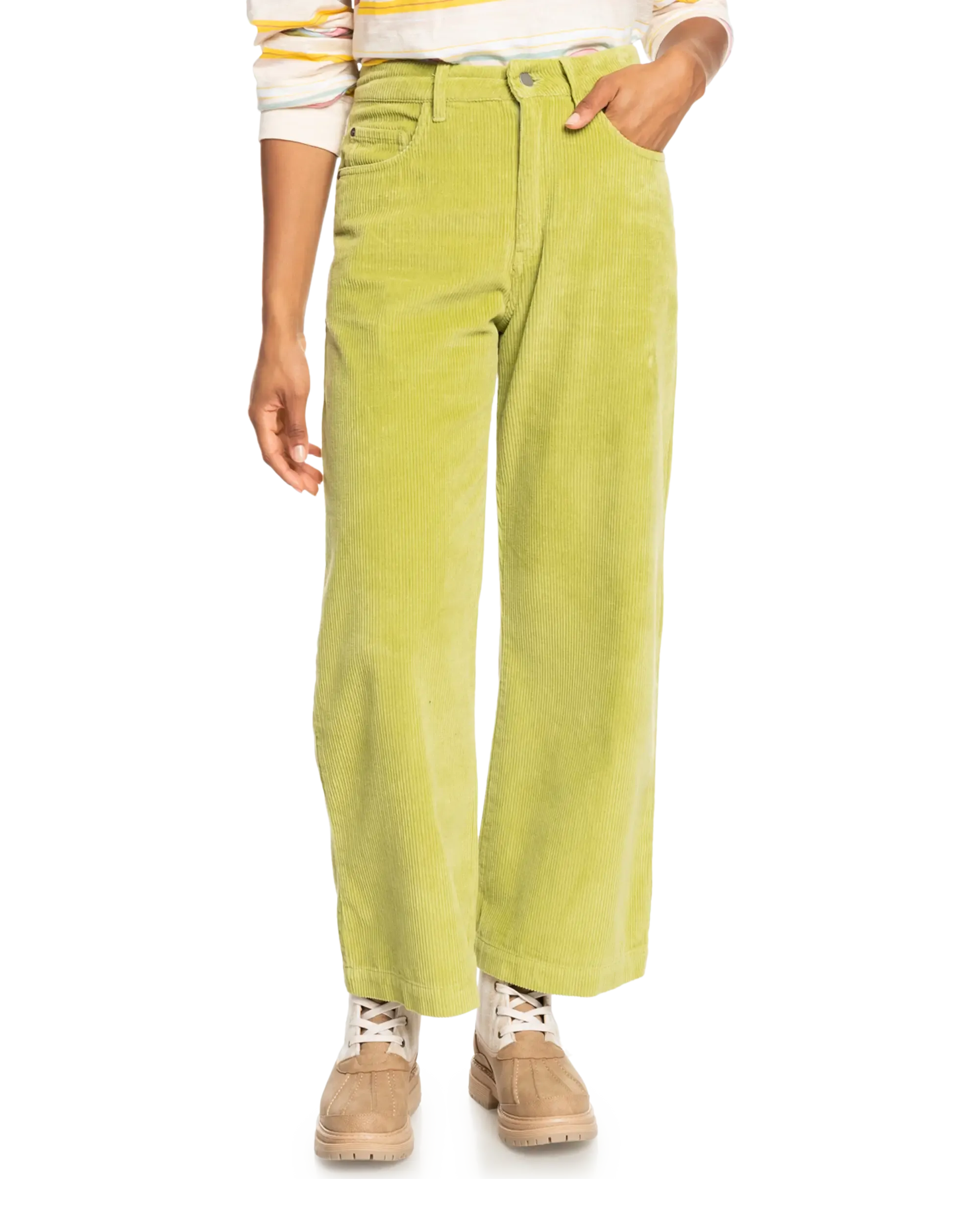 Surf On Cloud Corduroy Trousers in Fern