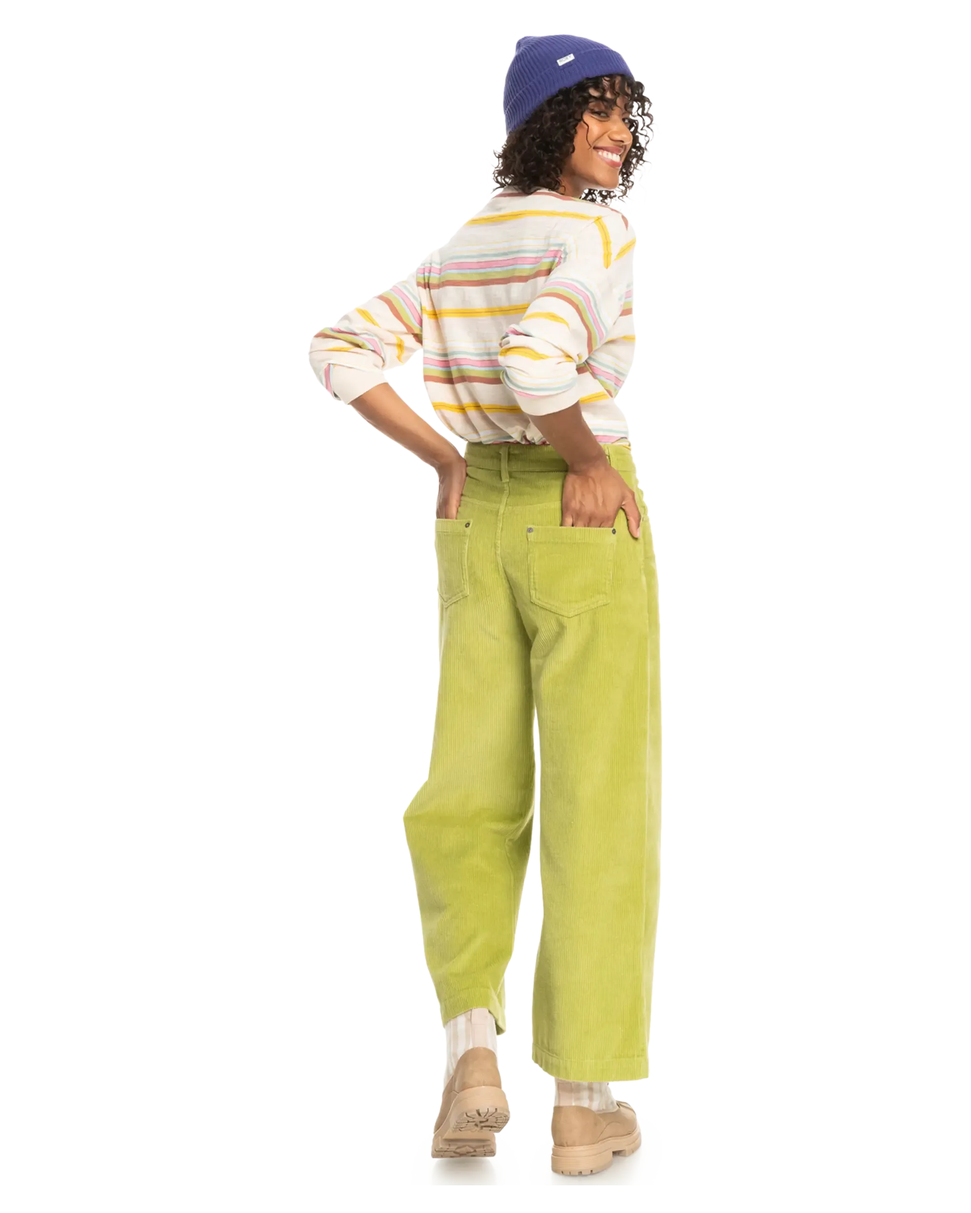 Surf On Cloud Corduroy Trousers in Fern