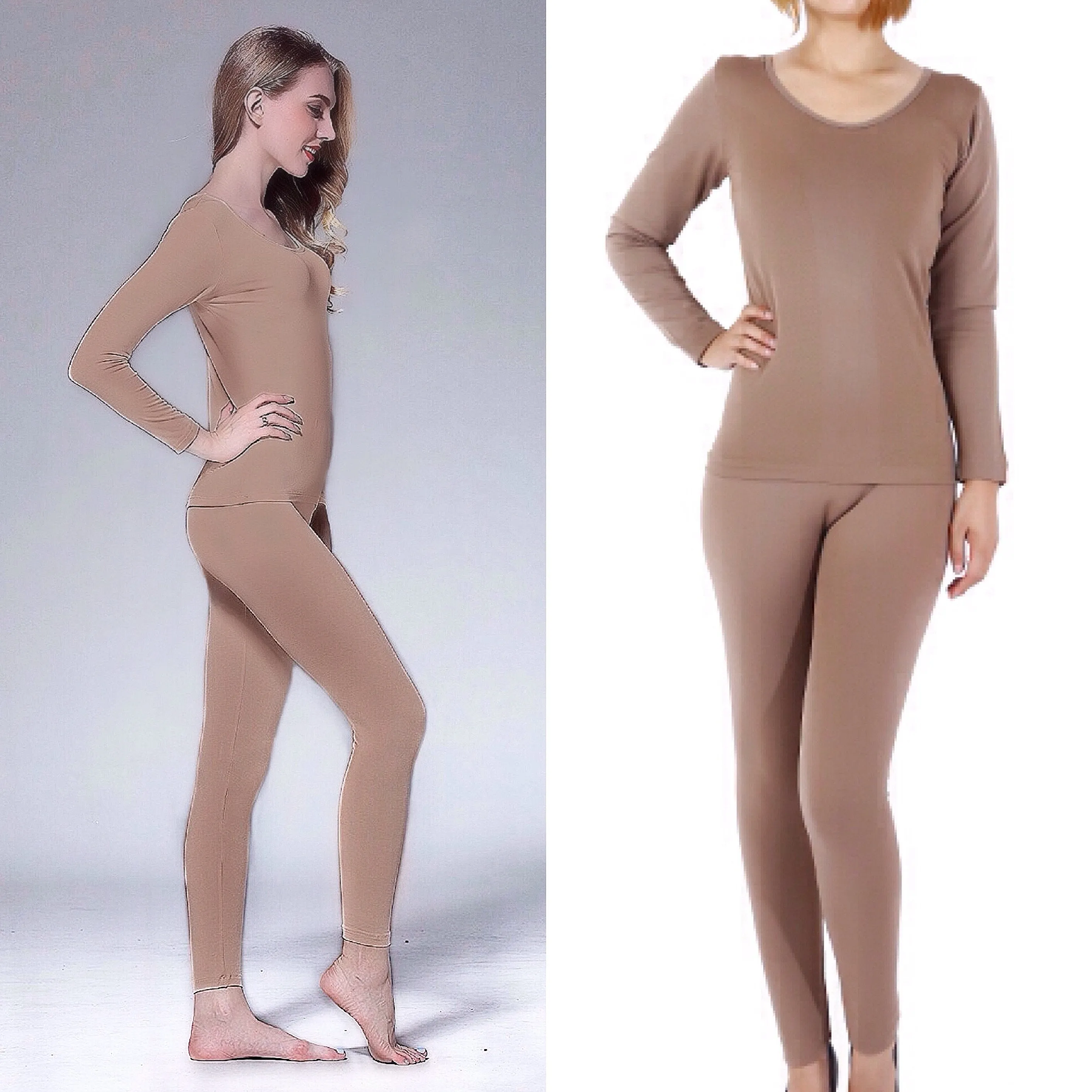 Thermal and Fleece Lined Top and Bottom Set