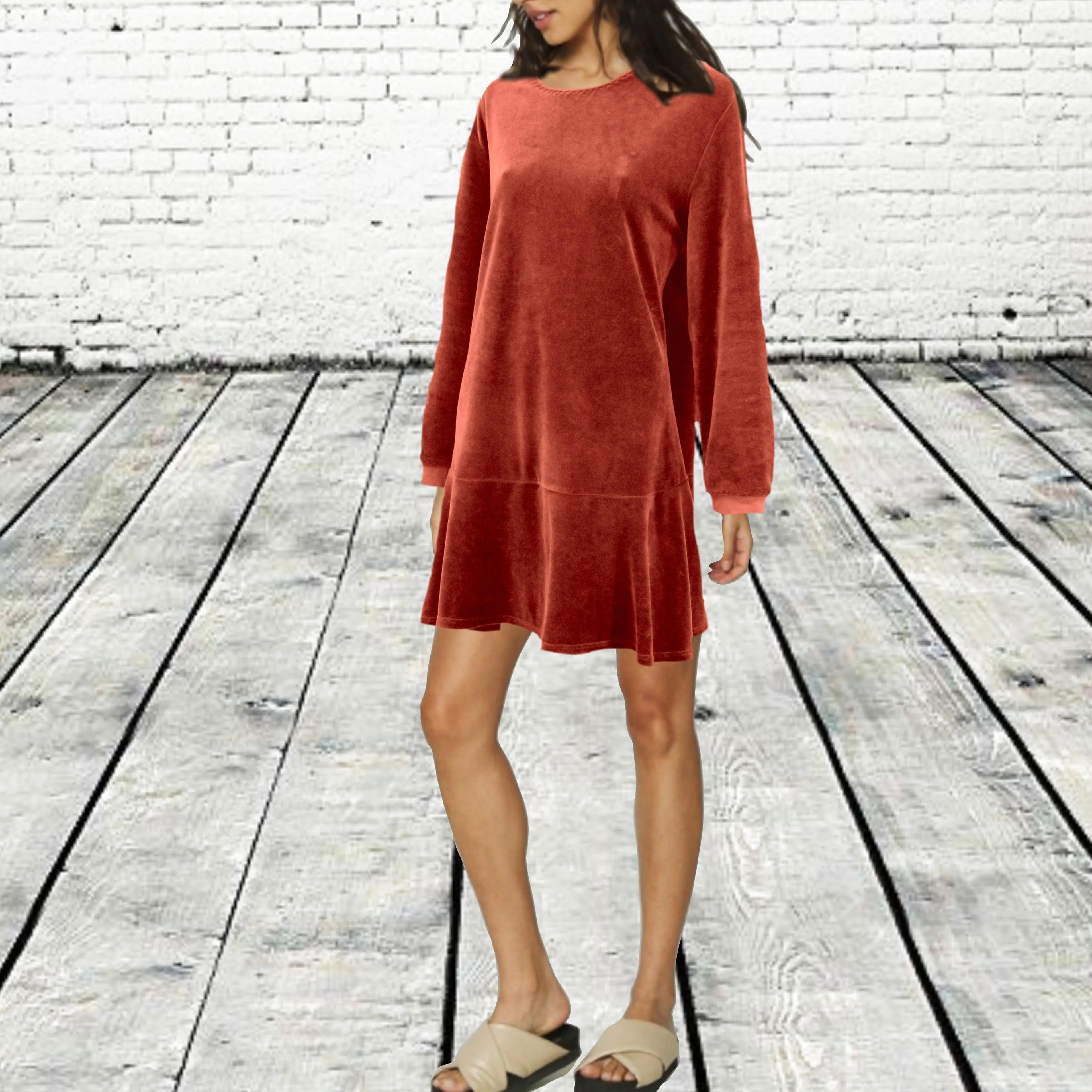 Velours tuniek/jurk/ Velvet tunic/dress