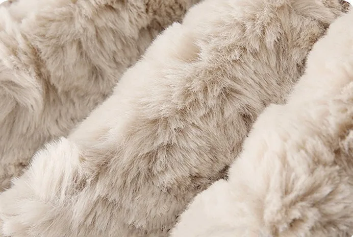 Winter faux rabbit fur coat women's plush thickened warm coat