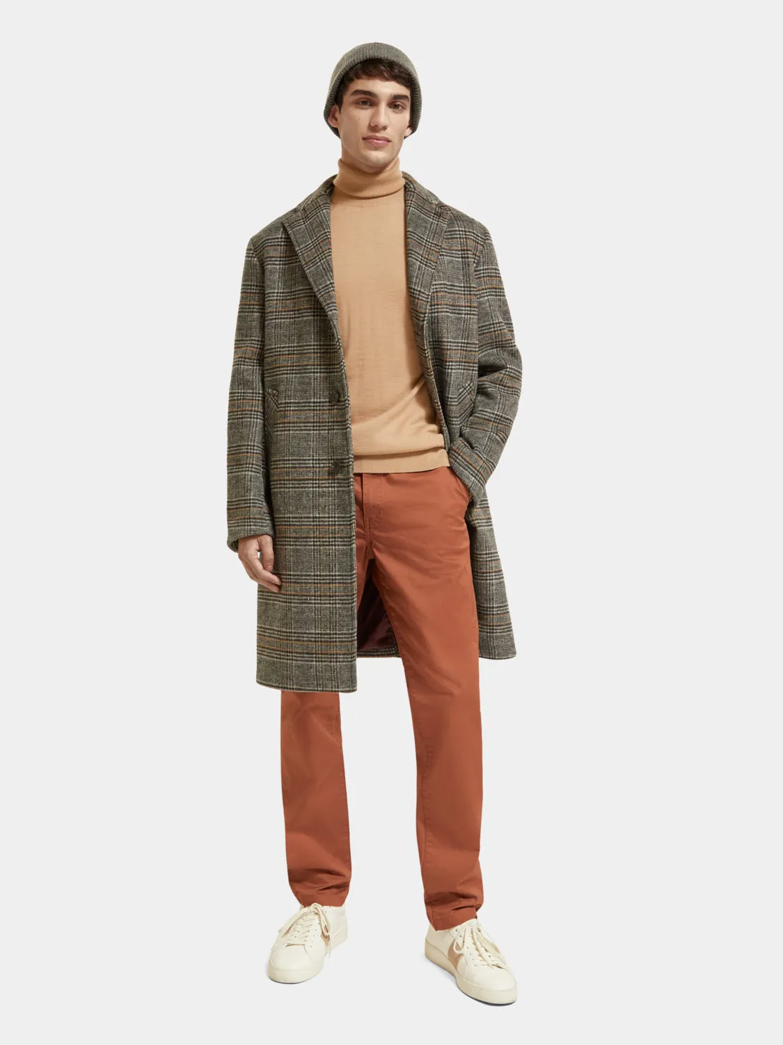 Wool blend overcoat