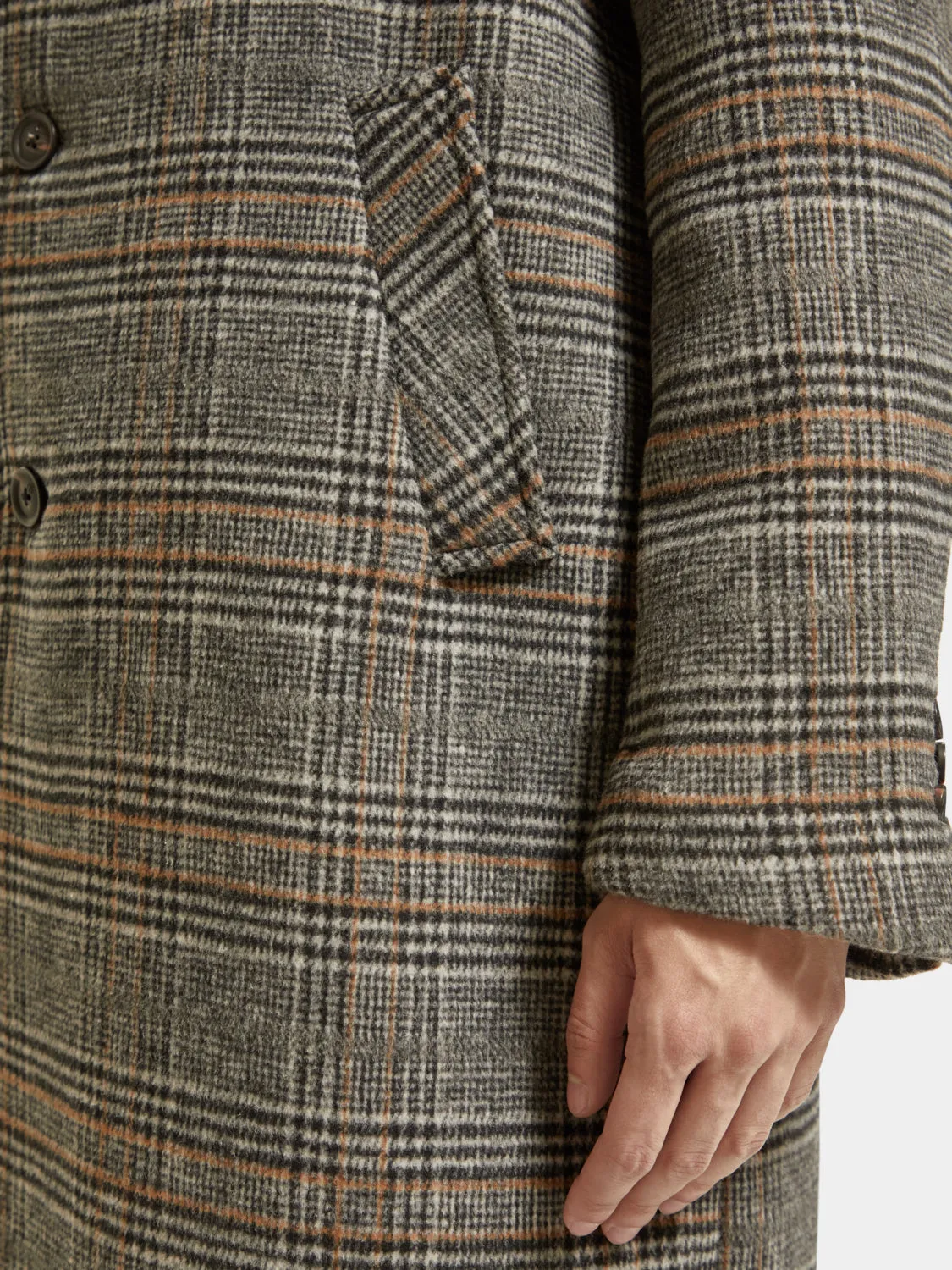 Wool blend overcoat