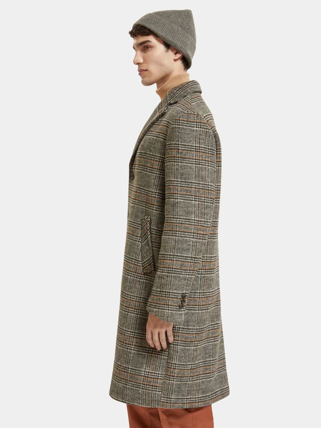 Wool blend overcoat