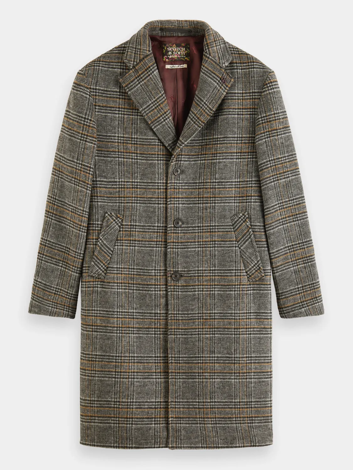 Wool blend overcoat